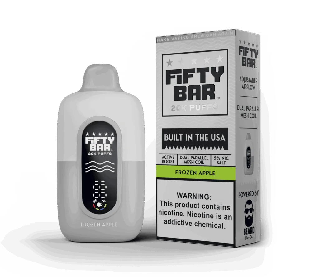 Frozen Apple - Fifty Bar 20K Puffs - (White Series)