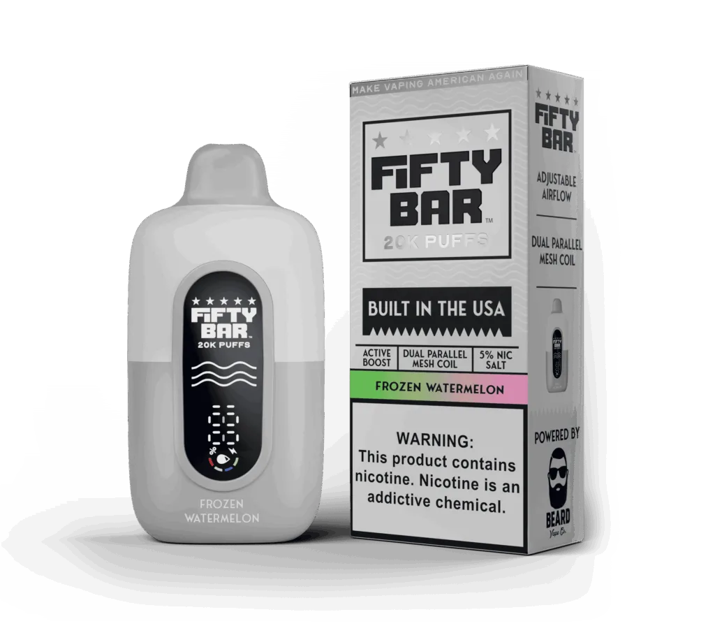 Frozen Watermelon - Fifty Bar 20K Puffs - (White Series)