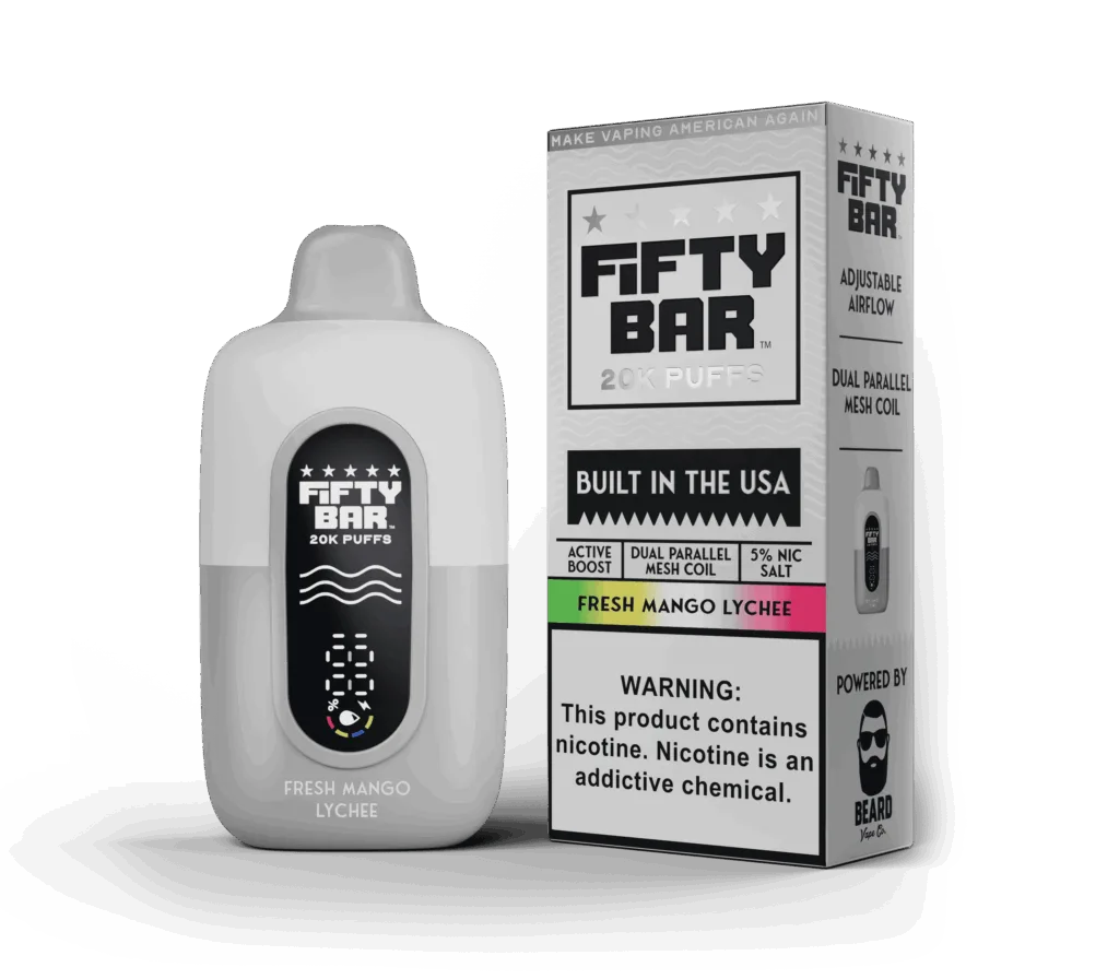Fresh Mango Lychee - Fifty Bar 20K Puffs - (White Series)